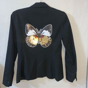 Hipchik Couture Blazer Jacket Sequin Butterfly Size XS/S Approx 2 4 17”x24”